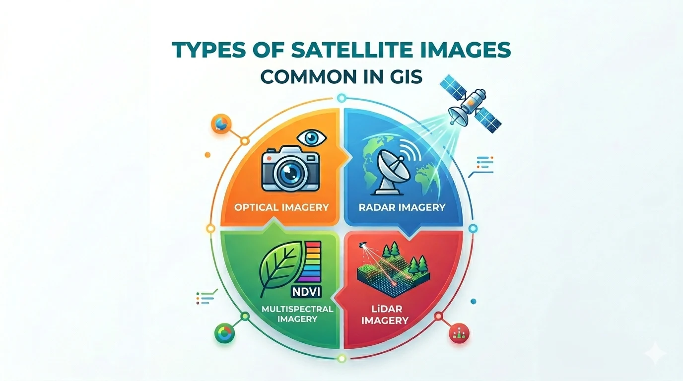 Types of satellite imagery in GIS