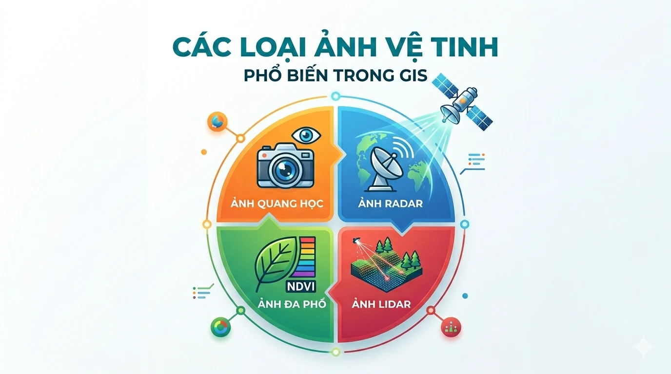 Các loại ảnh vệ tinh trong GIS