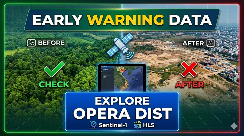 OPERA DIST tracking land surface changes