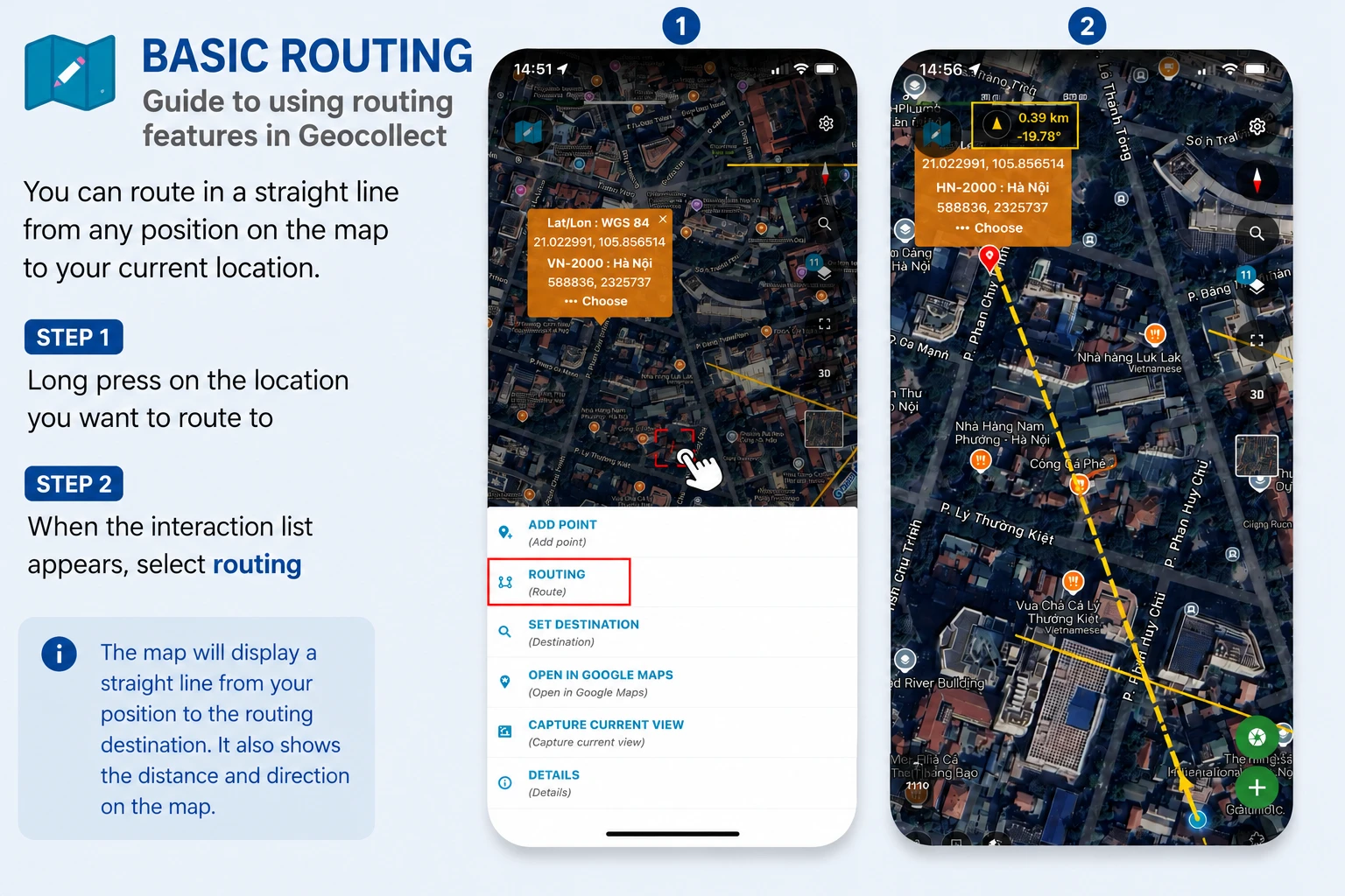 Basic Routing in Geocollect