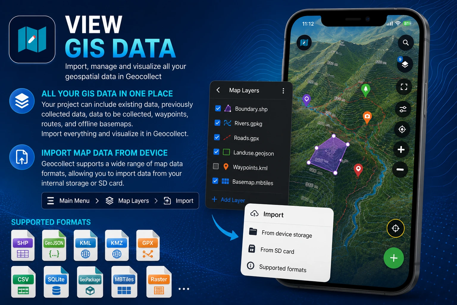 View GIS data on map