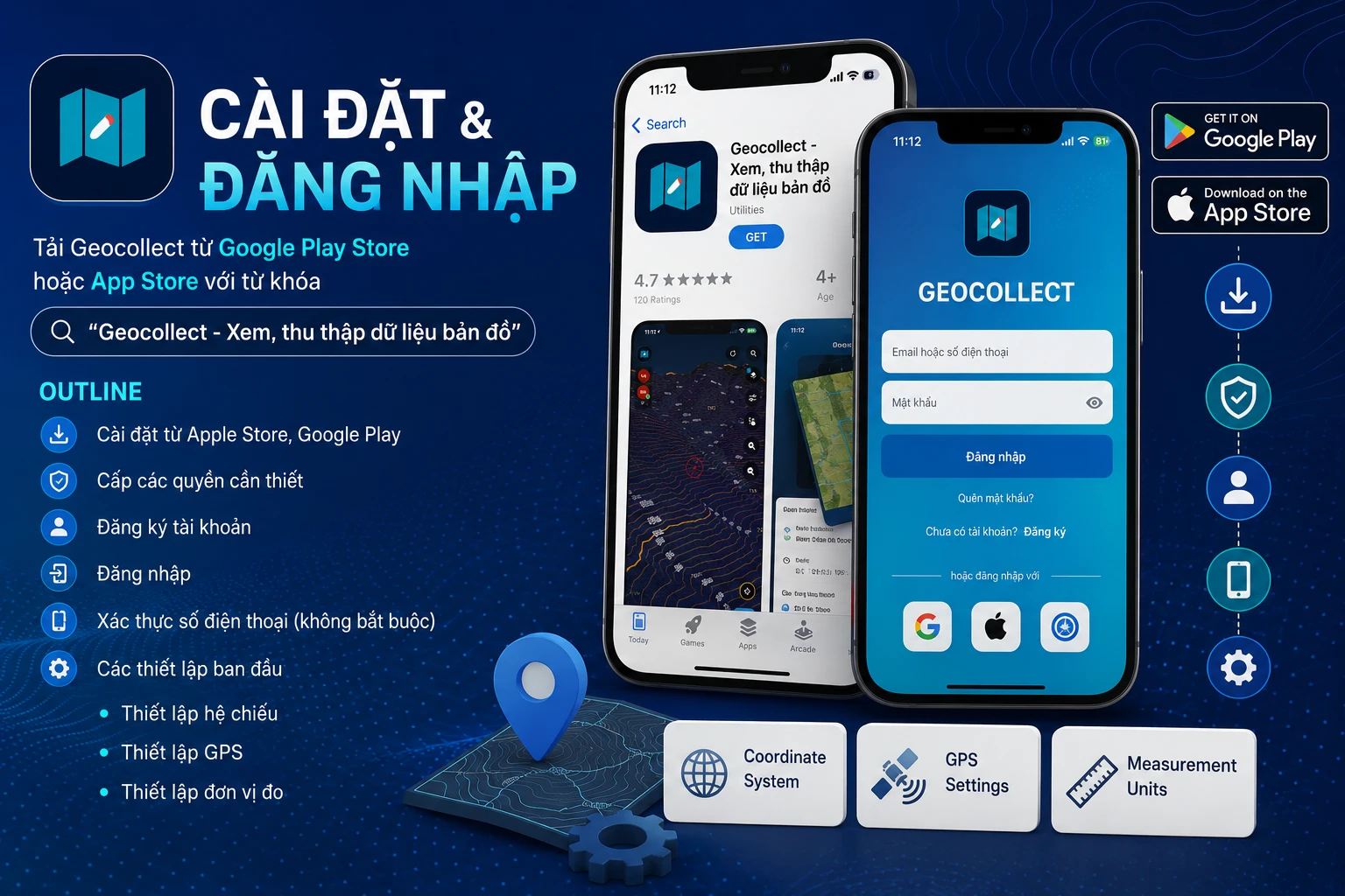 Cài đặt Geocollect