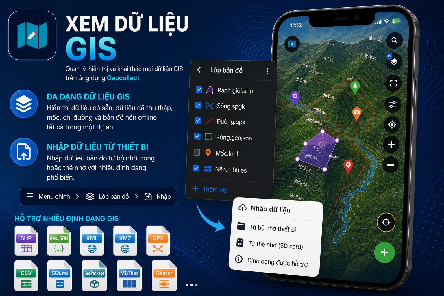 Xem dữ liệu GIS trên bản đồ
