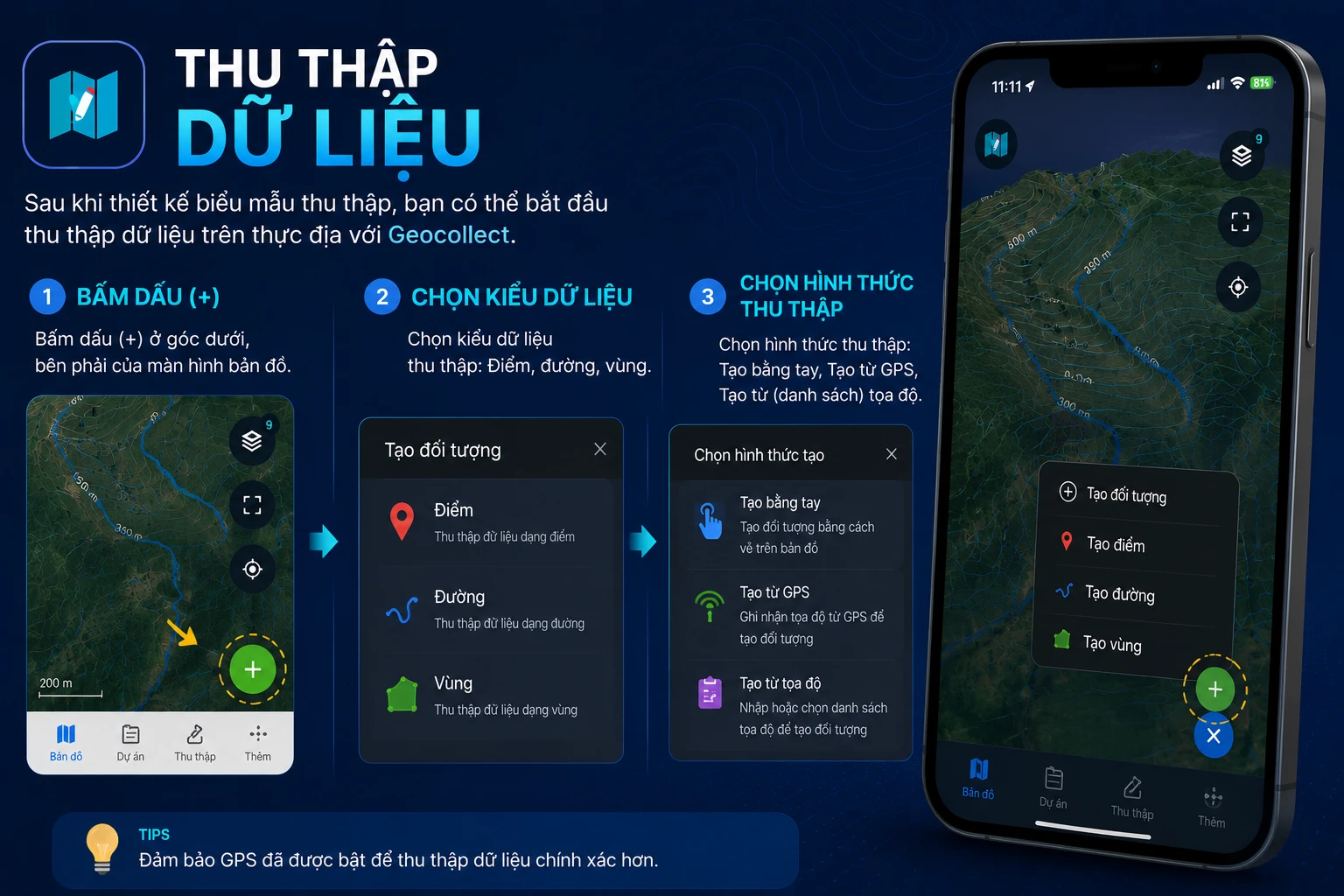 Thu thập dữ liệu với Geocollect